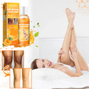 Loção esfoliante e clareadora de pele de laranja