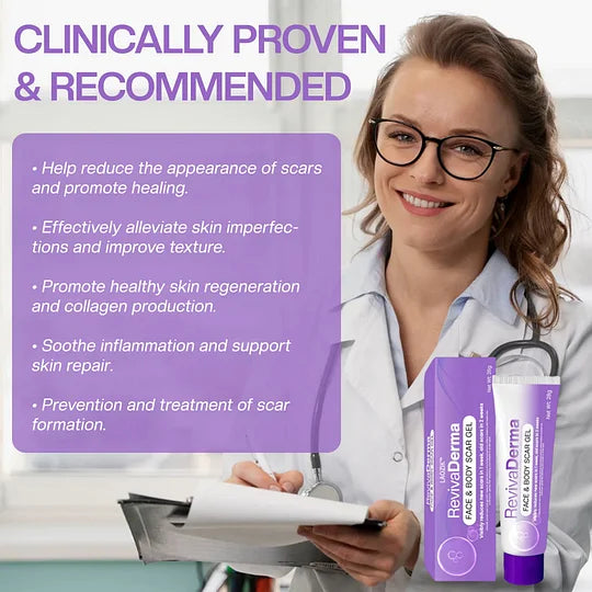 RevivaDerma Gel para Cicatrizes Faciais e Corporais
