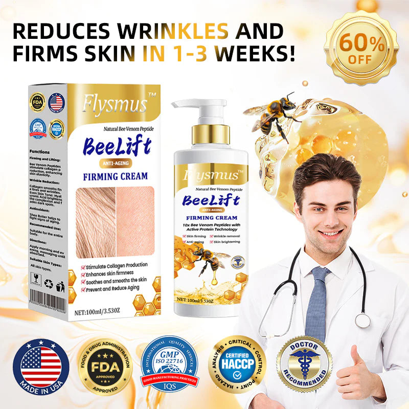 Flysmus™ BeeLift Creme Firmador Anti-Idade – Combate a flacidez e a pele enrugada!