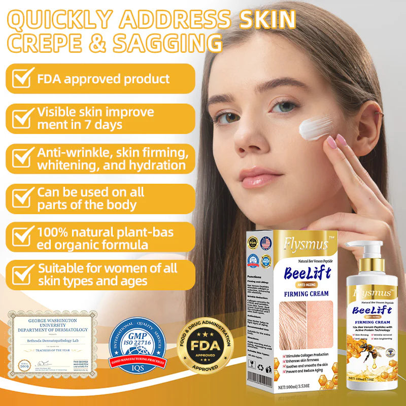 Flysmus™ BeeLift Creme Firmador Anti-Idade – Combate a flacidez e a pele enrugada!